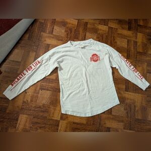 Ohio State Brutus Football College PINK Victoria Secret Long Sleeve Shirt XS